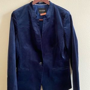Banana Republic Long & Lean Velveteen Blazer Womens 12